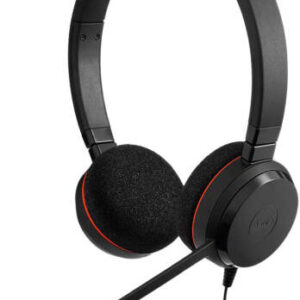 Jabra Evolve 20 SE Stereo Headset – Microsoft Certified Headphones for VoIP Softphone with Passive Noise Cancellation – Usb-c/a
