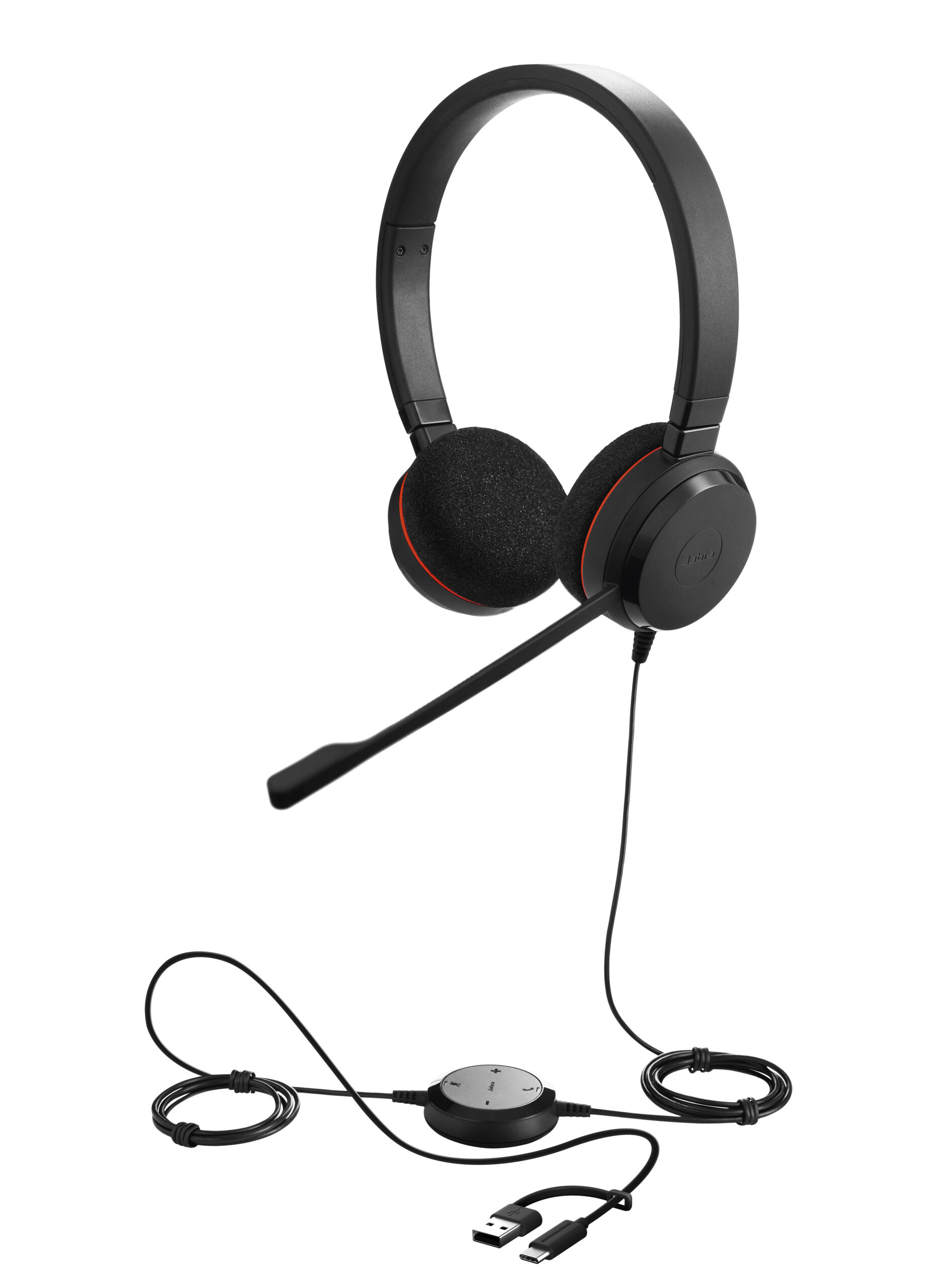 Jabra Evolve 20 - Stereo UC, USB C/A Adapter