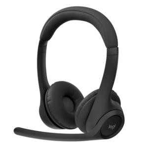 Logitech Zone 305 Wireless Headset – Midnight Black (MS Teams, with Receiver) | 981-001451