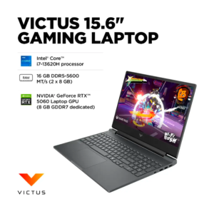 HP Victus HP VICTUS GAMING NOTEBOOK 15-FA2787NR (BM7B7UA#ABA) INTEL CORE i7-13620H PROCESSOR | 16GB RAM | 512GB SSD | 15.6" FHD IPS LED DISPLAY