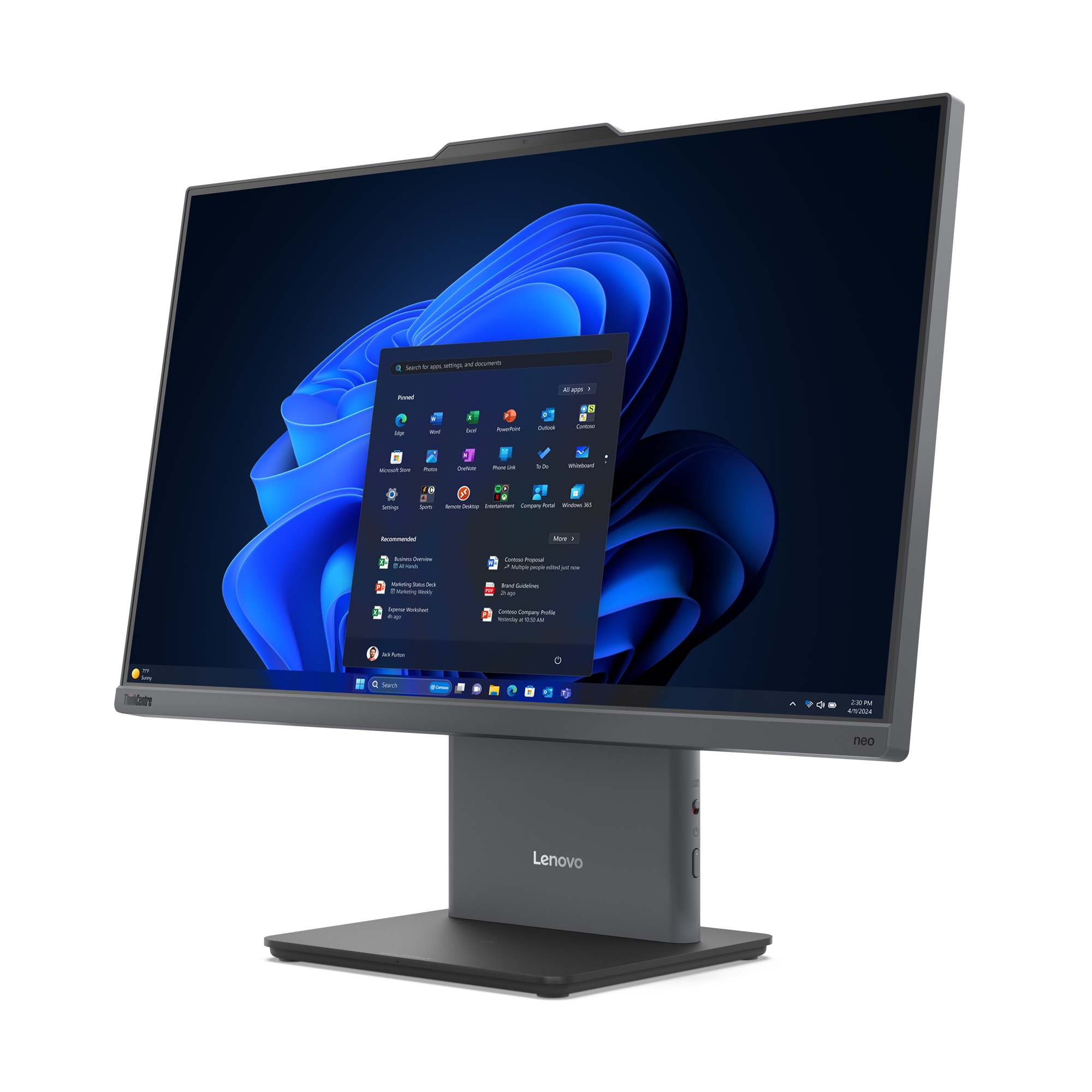 LENOVO All-in-One LENOVO THINKCENTRE NEO 50A 24 GEN 5 (12SC003SGR) INTEL CORE 7 240H PROCESSOR | 16GB RAM | 512GB SSD | 23.8" FHD IPS MULTI TOUCH SCREEN