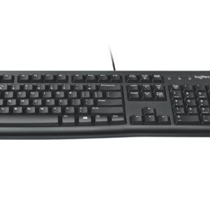Logitech Keyboard Mouse Combo Wired - MK120 English & Arabic