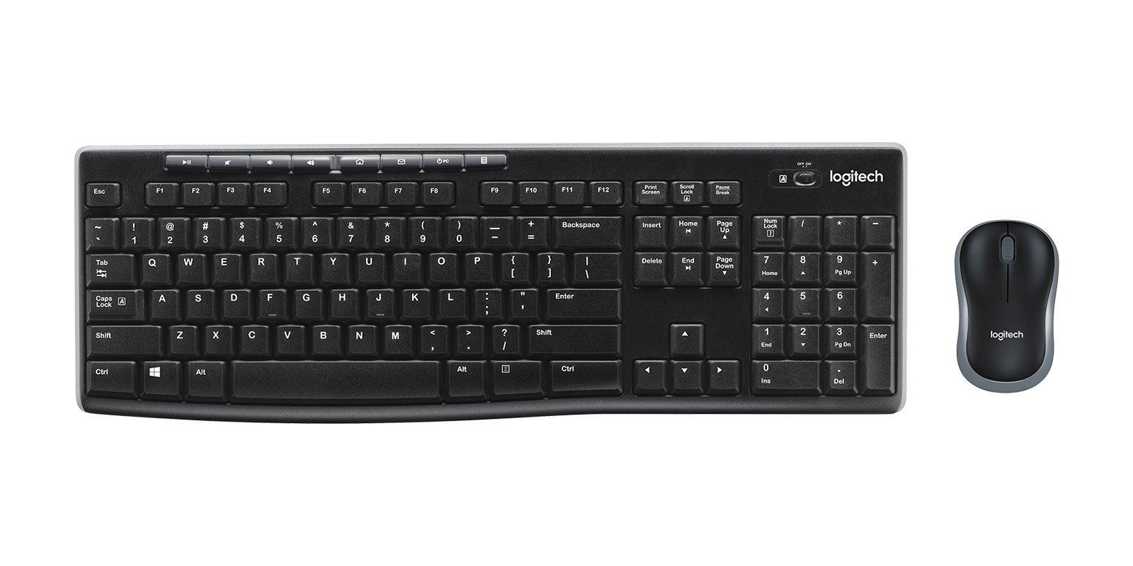 Logitech Keyboard Mouse Combo Wireless - MK270 English & Arabic