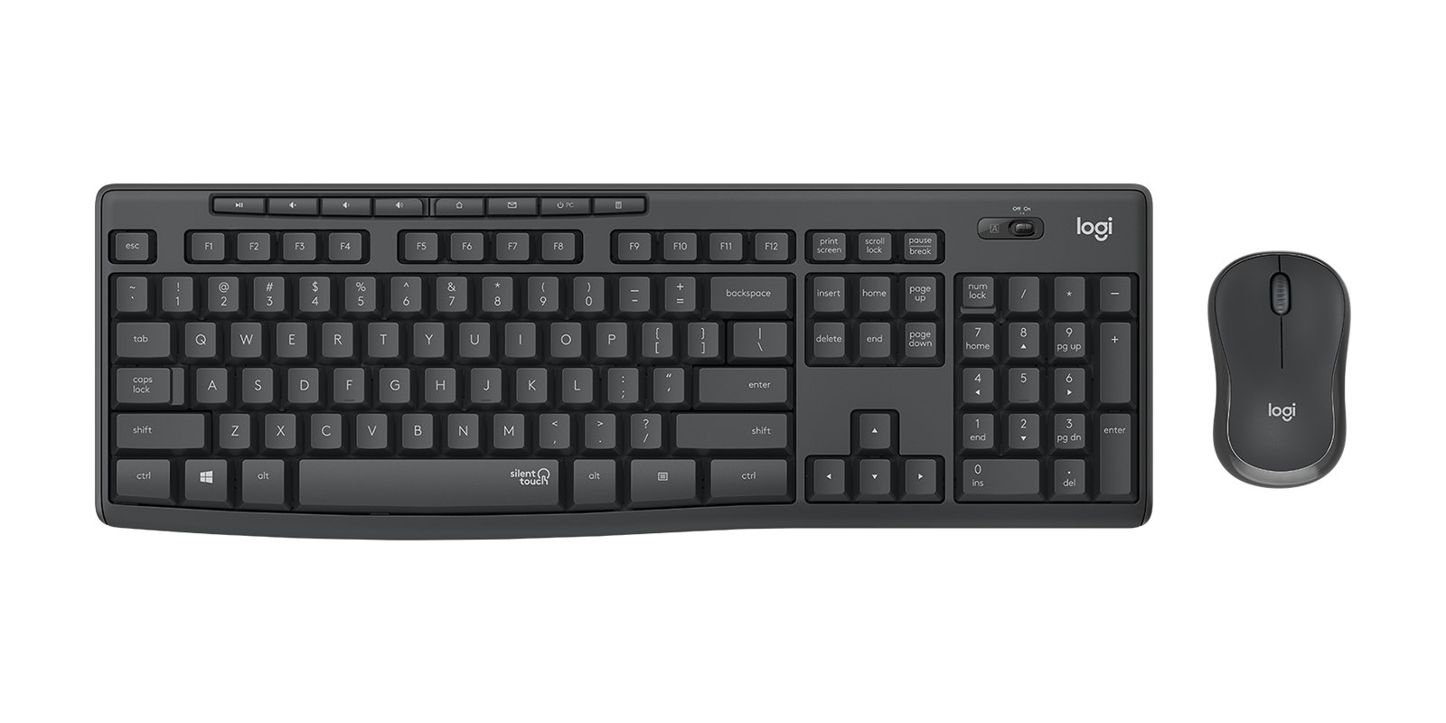 Logitech Keyboard Mouse Combo Wireless - MK295 English & Arabic