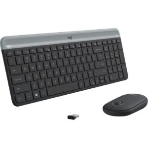 Logitech Keyboard Mouse Combo Wireless - MK470 English & Arabic