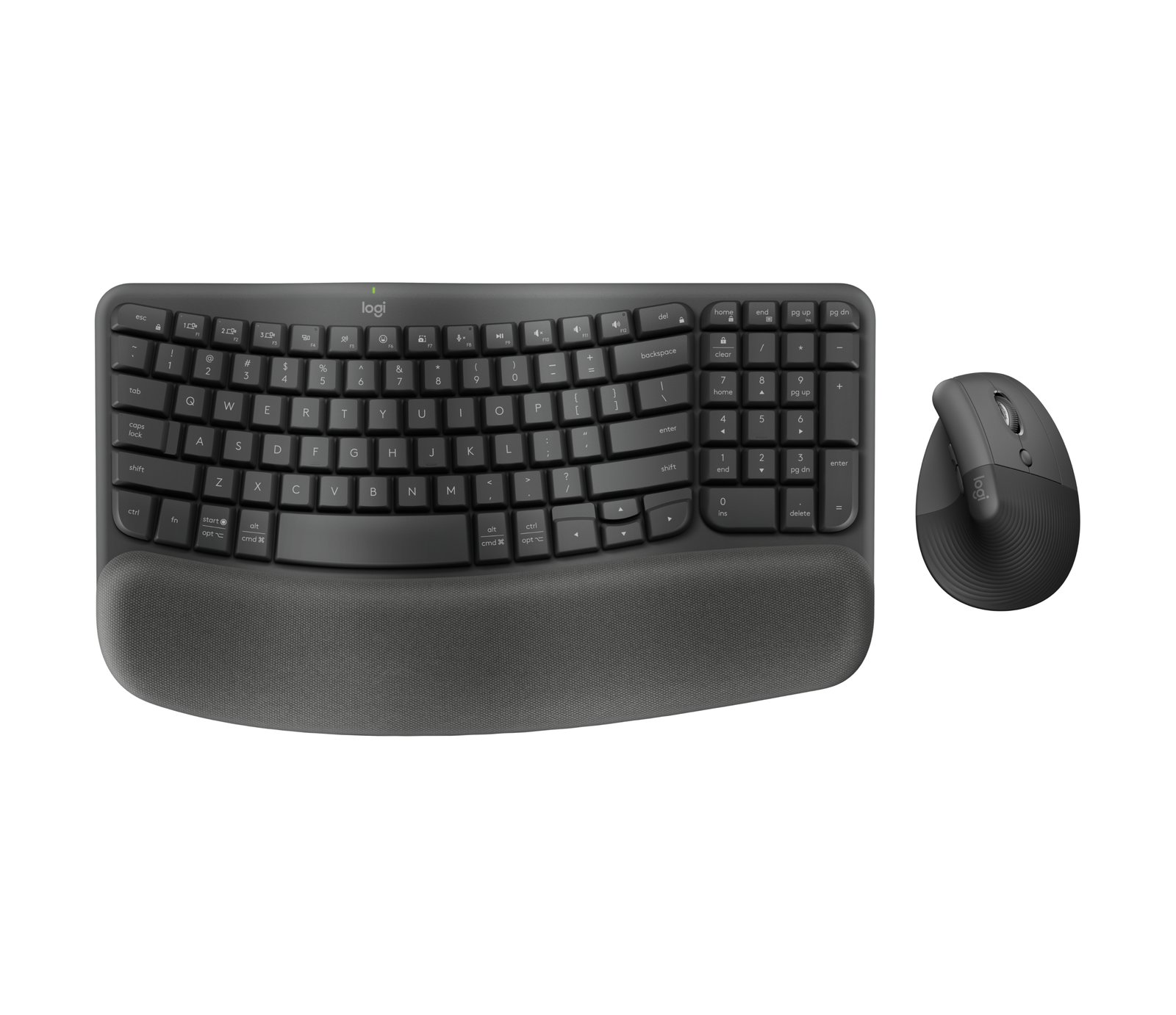 Logitech Keyboard Mouse Combo Wireless - Wave Keys and Lift English