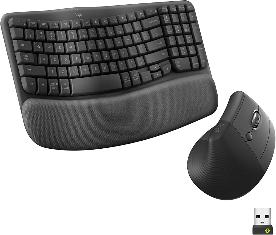 Logitech Keyboard Mouse Combo Wireless - Wave Keys and Lift English - Image 3