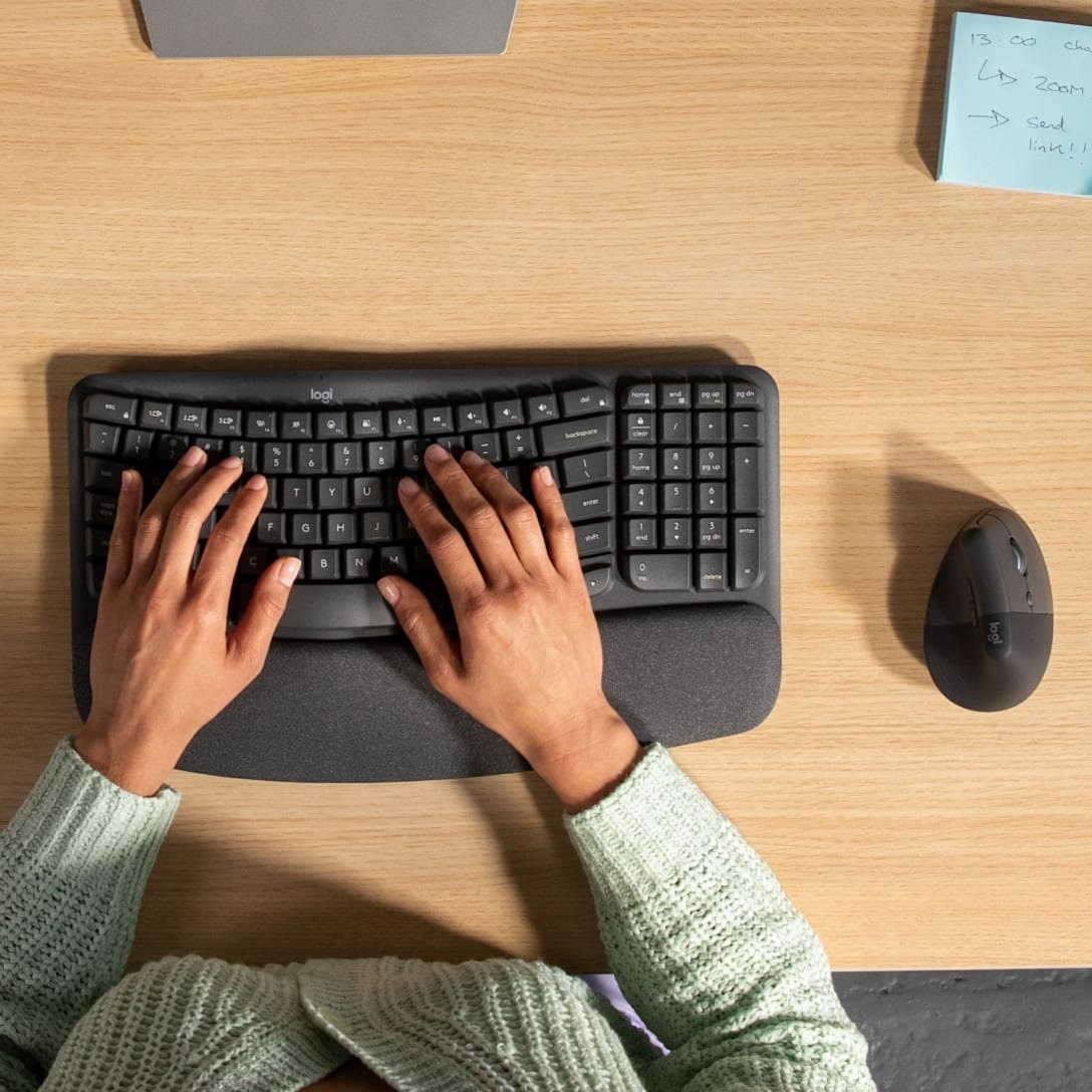 Logitech Keyboard Mouse Combo Wireless - Wave Keys and Lift English - Image 4