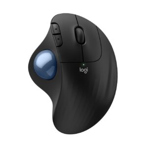 Logitech Mouse Wireless - M575S Ergo With Blue Ball
