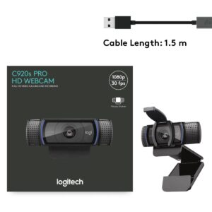 Logitech Webcam - C920S FHD 1080P USB A With Privacy Shutter